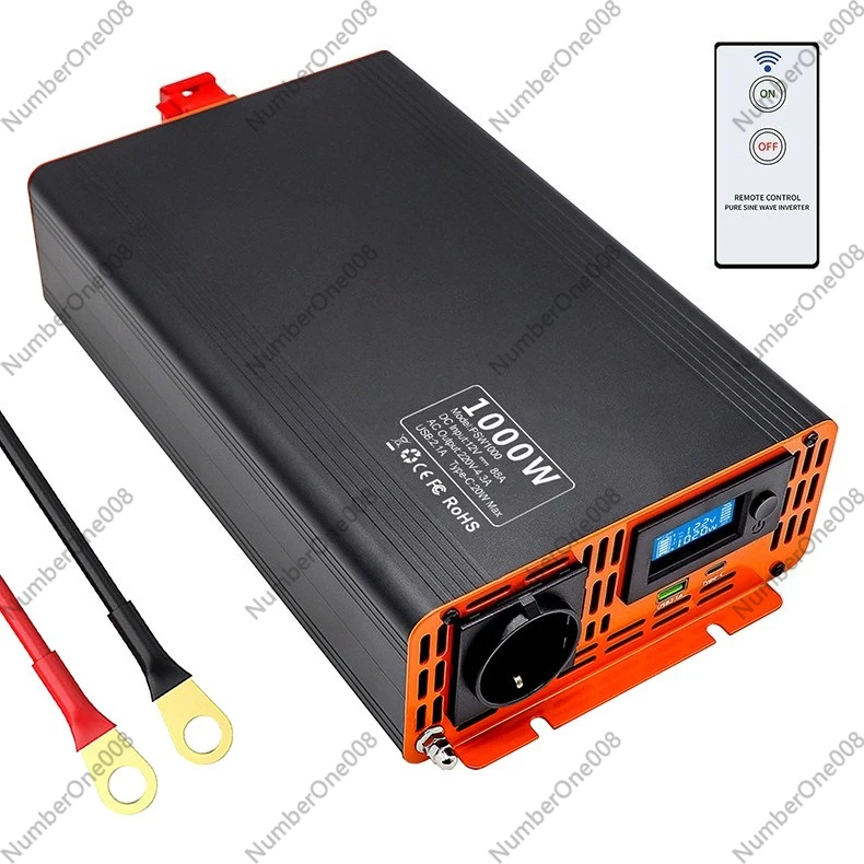 Pure Sine Wave Power Inverter 1000W 2000W 12V 24V DC to AC 220V Converter