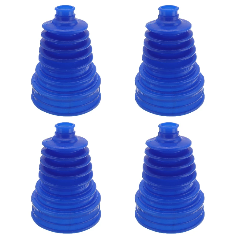 4Pcs Car Silicone Constant Speed Dust Cover Universal Ball Round Clamp Track Connector Kit CV Boot Replacement  25mm