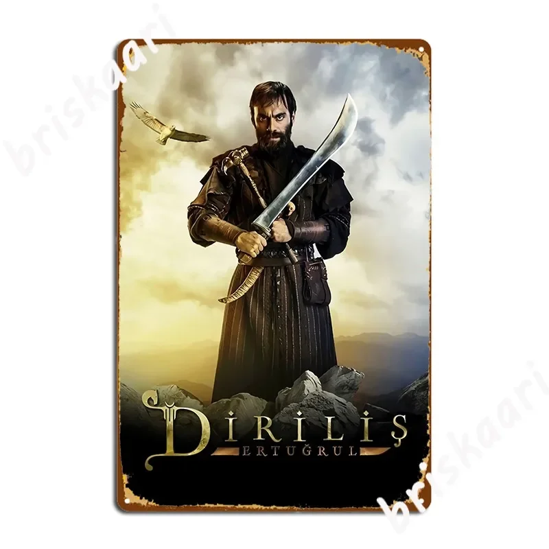 Dirilis Ertugrul Poster Metal Plaque Club Home Vintage Club Bar Poster Tin Sign Poster