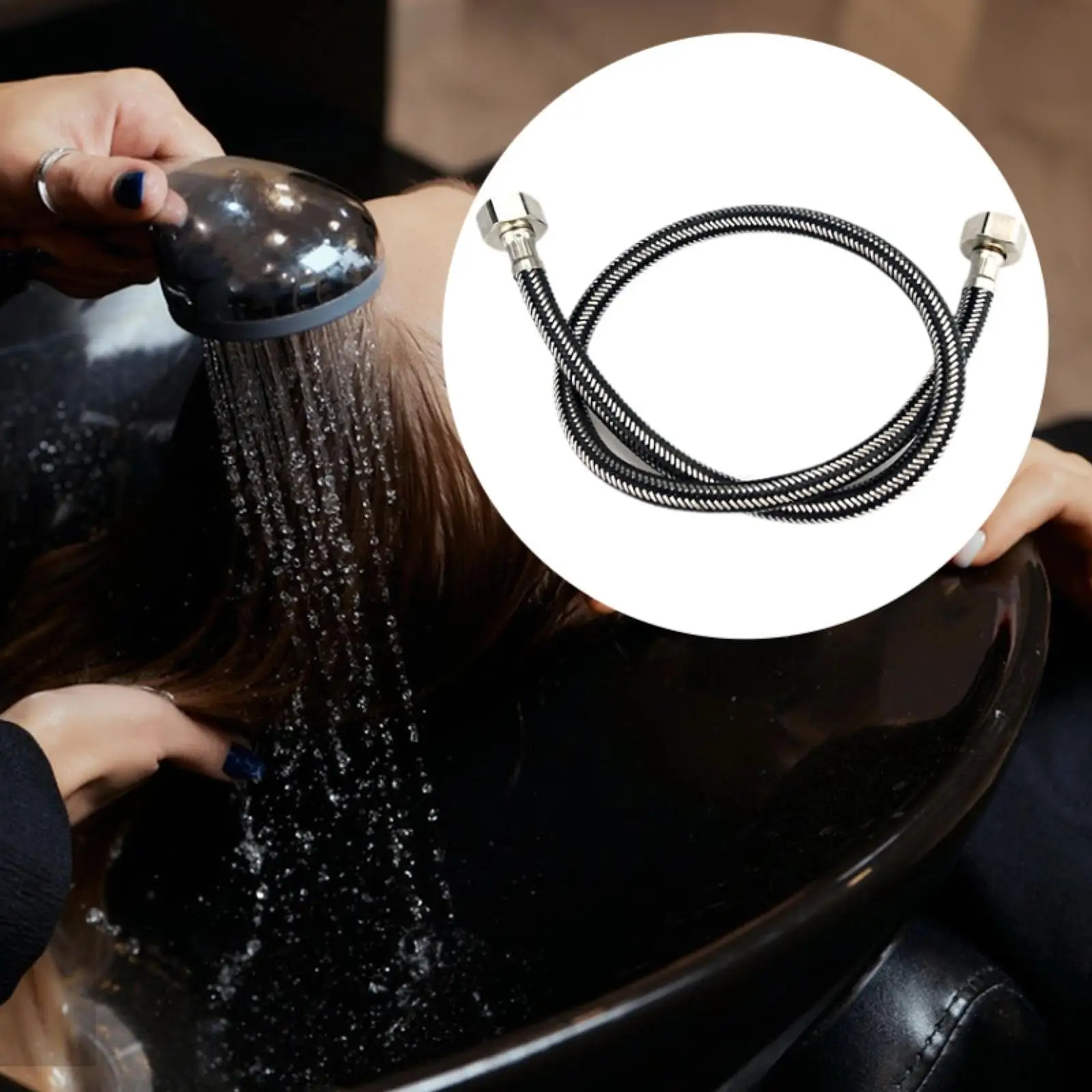 Flexible Shower Head Hose 70cm Flexible Pipe for Faucet Kitchen Basin Shower