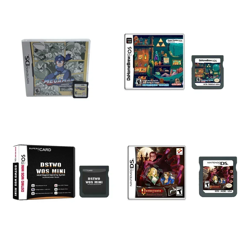 

NDS Game Cartridge Mooemon White2 BLACK2 7800 in 1 39 in 1 4300 in 1 23 in 1 Collectible Childhood Memories Holiday Gift