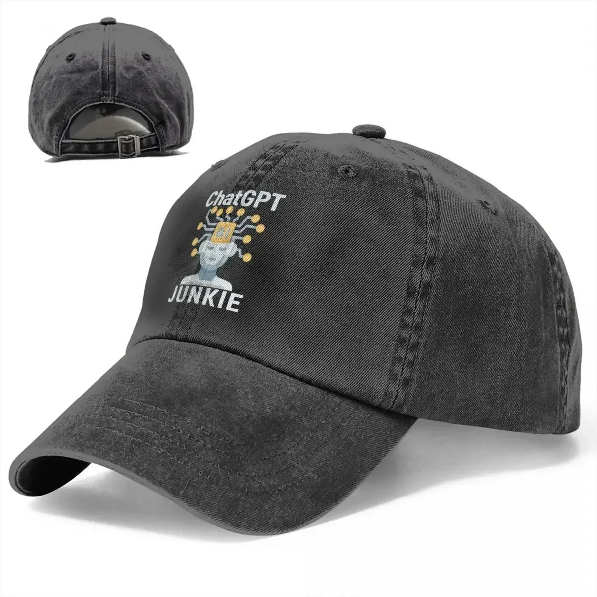 Summer Cap Sun Visor Chatgpt Junkie Hip Hop Caps ChatGPT Cowboy Hat Peaked Trucker Dad Hats