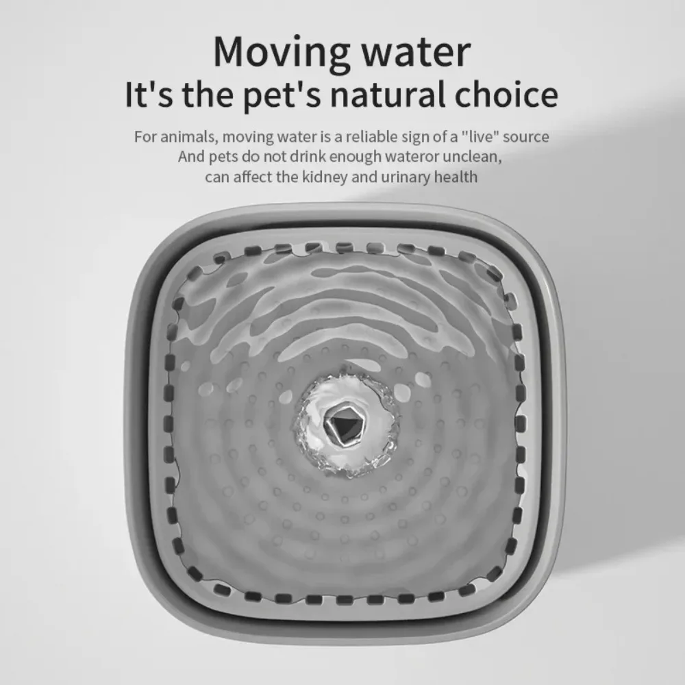 USB Cat Dog Water Fountain Automatic Silent Circulating Drinking Bowl with Filter Electric Pet Dispenser Pump view 5