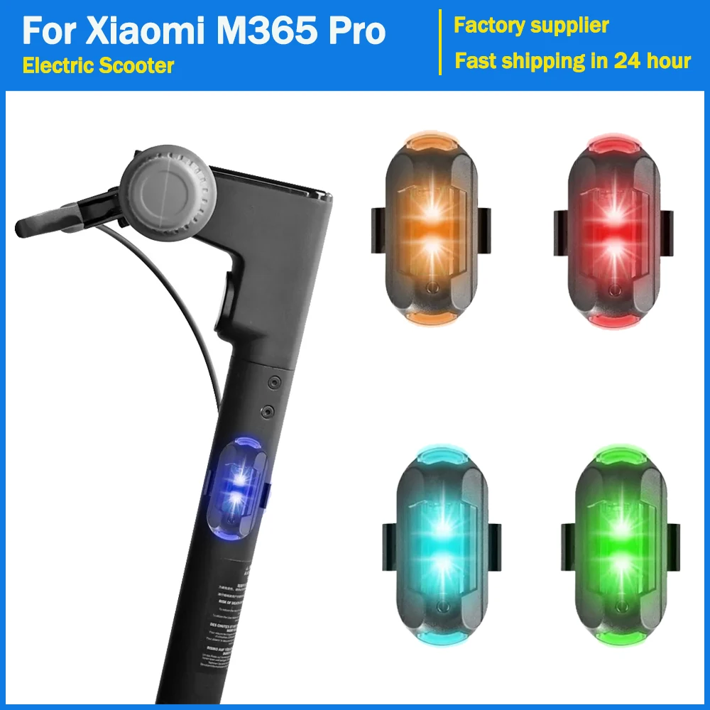 Turn Signal Aircraft Strobe Lights for Xiaomi M365 Pro Mi3 Light LED Rechargable Waterproof Warning Electric Scooter Flash Lamp