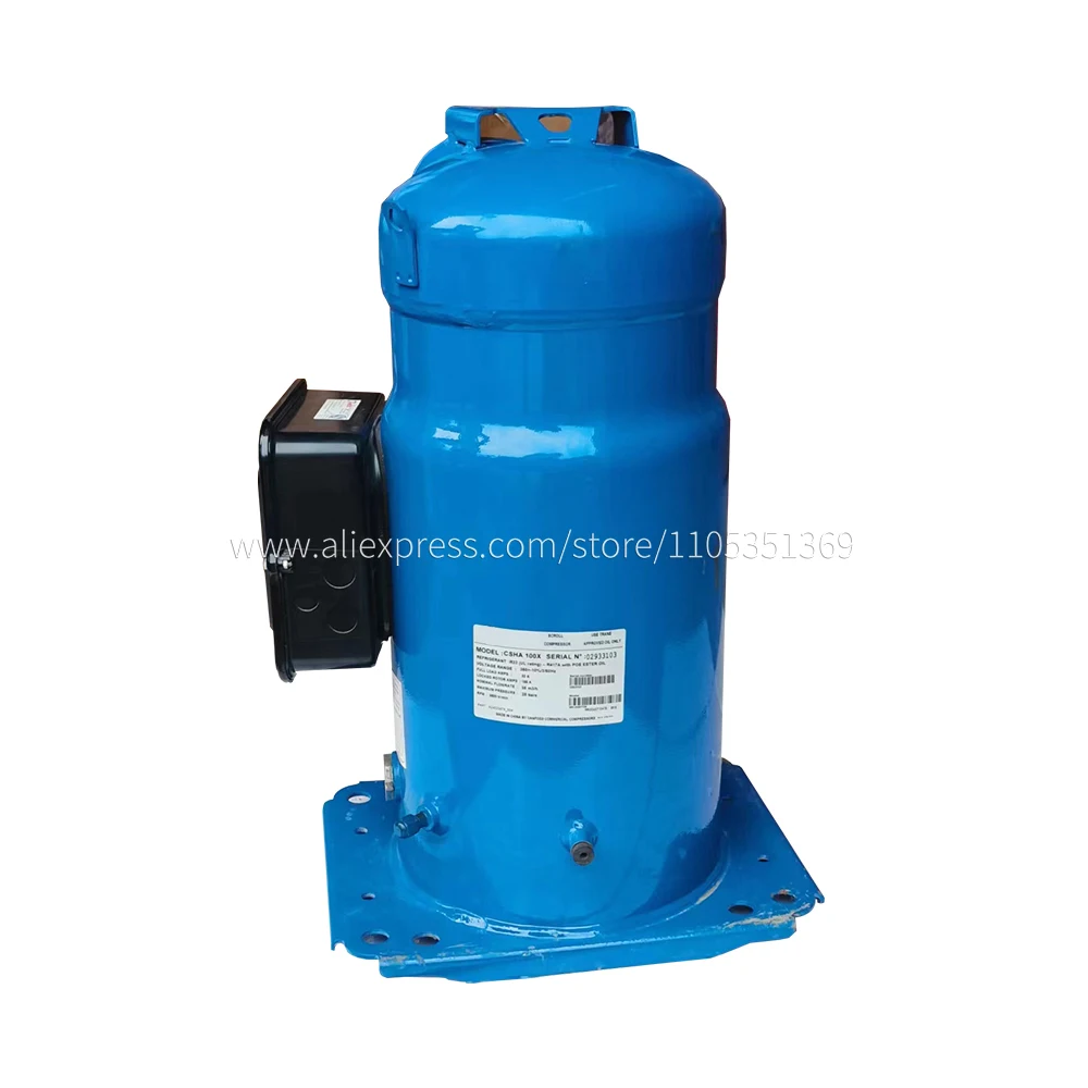 Compresor Scroll DANFOSS CSHA100X con Aceite de Éster Poe para Compresores Comerciales con Clasificación UL R22/R417A, para Aire Acondicionado TRANE