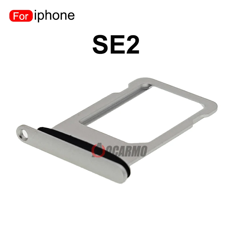 Aocarmo Sim Card For iPhone SE 2nd Generation SE2 SE3 SIM Tray Slot Holder Adapter Socket Replacement Parts Black White Red