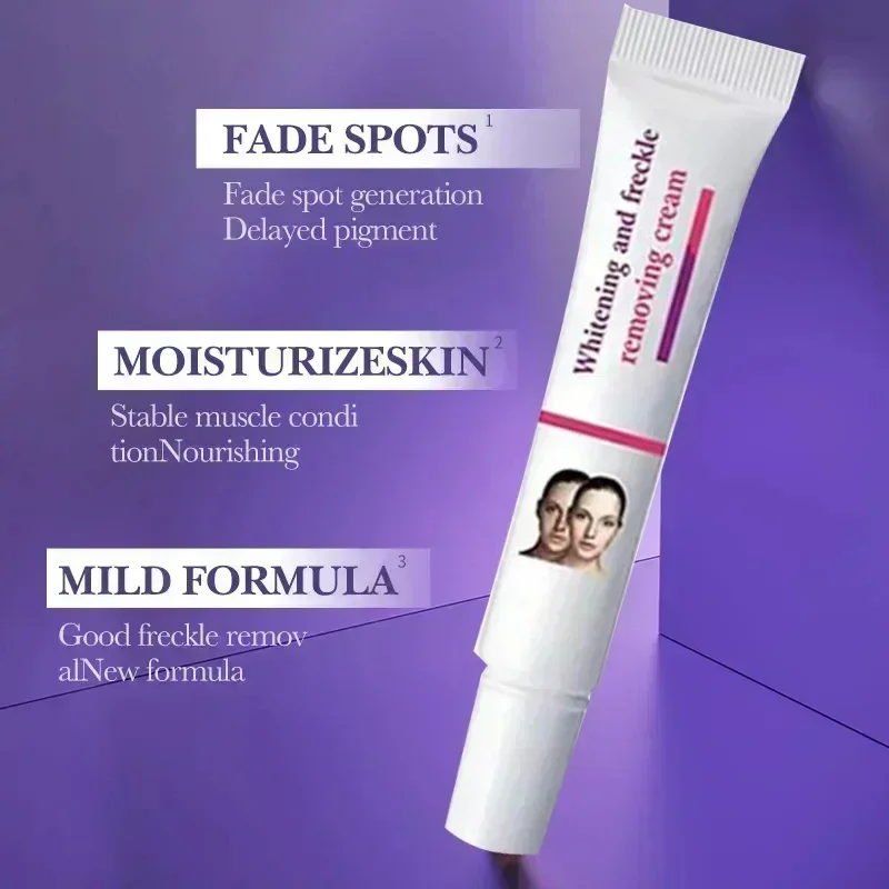 Anti-freckle cream to remove dark spots, chloasma, age spots, sun spots, skin whitening and anti-freckle cream