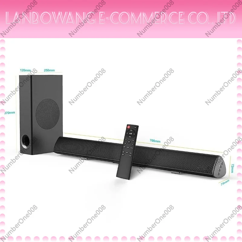 120W Power Soundbar Wireless Bluetooth Speaker Home Theater Surround Sound Audio for TV Projector