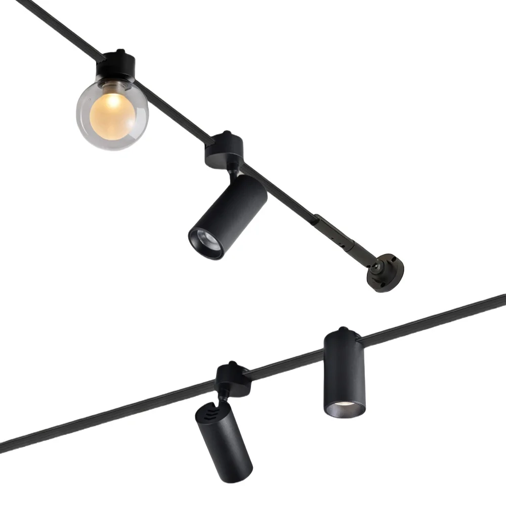 Projecteur Skyline, feu de rail, bande lumineuse en acier, balcon de couloir, ligne de salon, lumière linéaire, ligne COB, pas d'éclairage principal