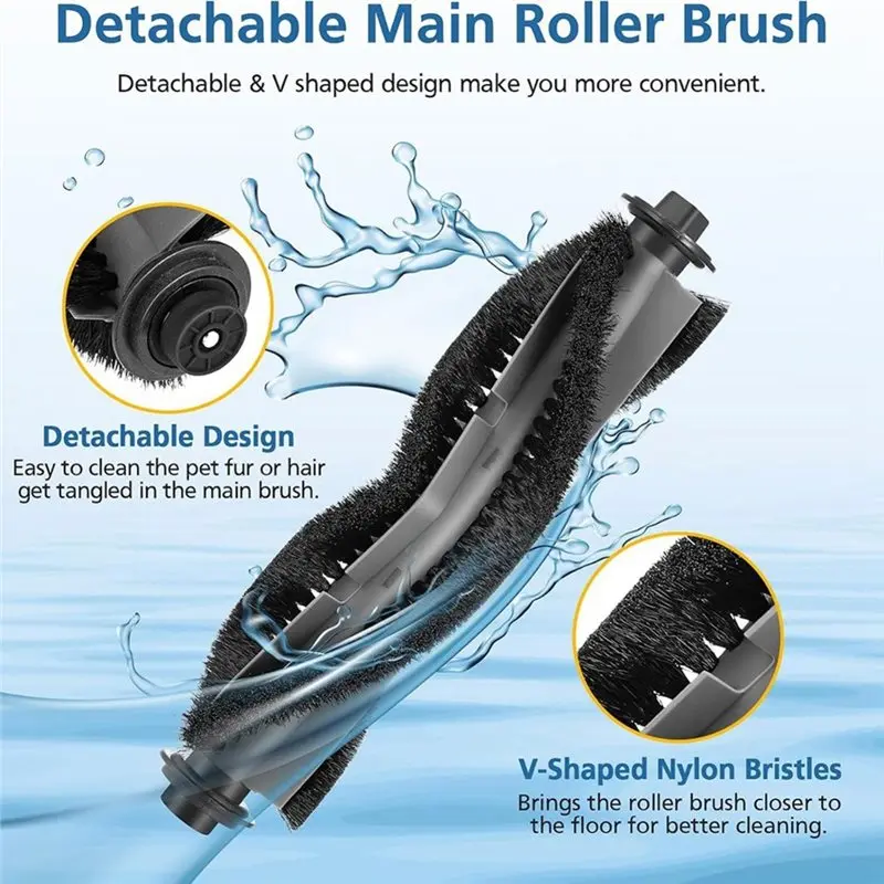 BAAO-Airrobo P20 Robot Vacuum Cleaner Replacement Parts - Main Brush, HEPA Filters, Side Brushes & Cleaning Brush