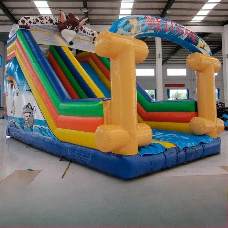 Large amusement inflatable slide, shopping mall children's playground PVC inflatable slide amusement equipment