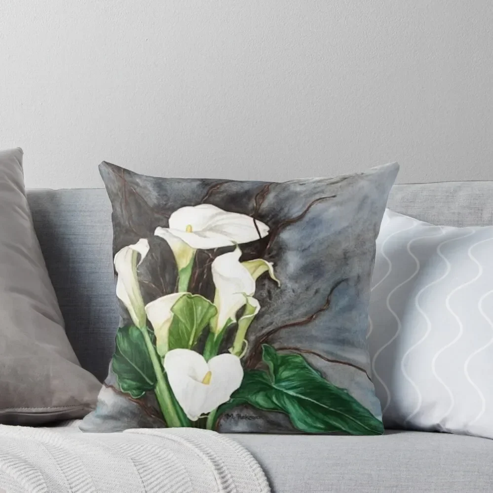 Calla Lilies Throw Pillow sleeping pillows Throw Pillow christmas pillowcases pillow