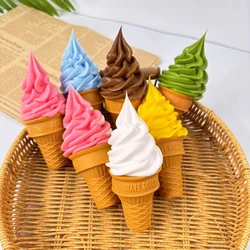 Simulation Ice Cream Model Realistic Artificial Ice Cream Cone Fake Food Dessert Shop Window Display Model Photo Props Kids Toy