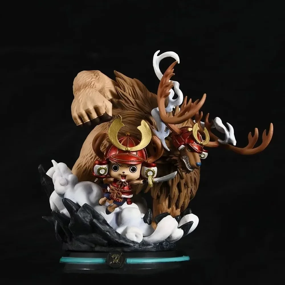 

14CM One Piece GK Onigashima big move resonance monster strengthened warrior Chopper statue model hand figure wholesale