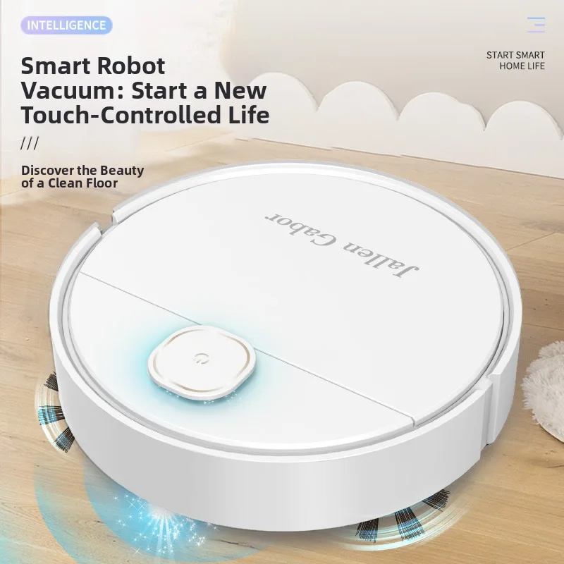 Smart Touch Control Robotic Vacuum Cleaner, Wet and Dry Dual-Use Rechargeable Household Humidifier Spray Cleaning Appliance