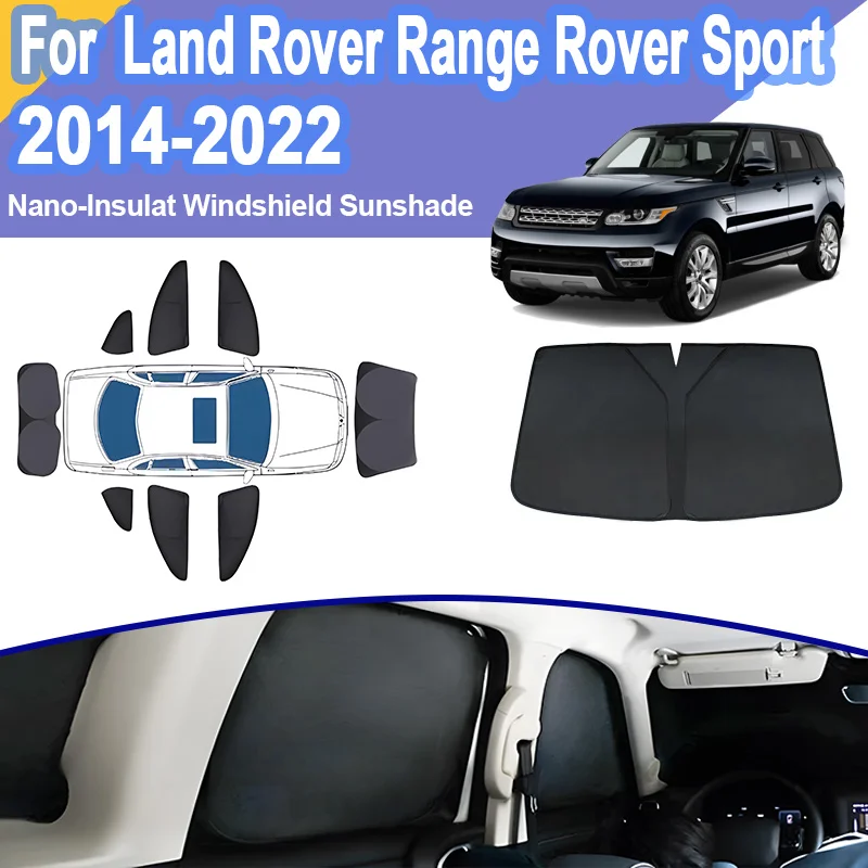 

Для Land Rover Range Rover Sport L494 2014-2022 солнцезащитные козырьки для защиты от УФ-лучей, оконная занавеска, складной козырек, автомобильные аксессуары