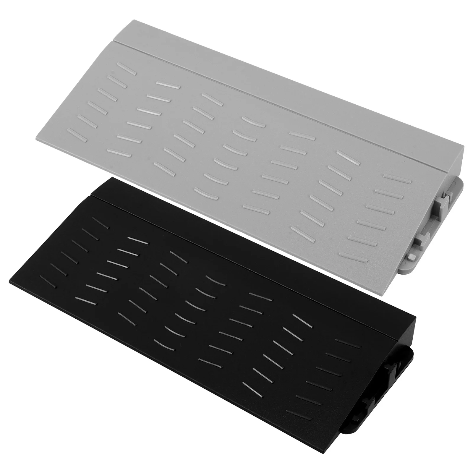 2Pcs Robot Vacuum Climbing Ramp Non-Slip Plastic Door Threshold Ramp Strip Indoor Home Step Transition Mat for Sweeping Robot