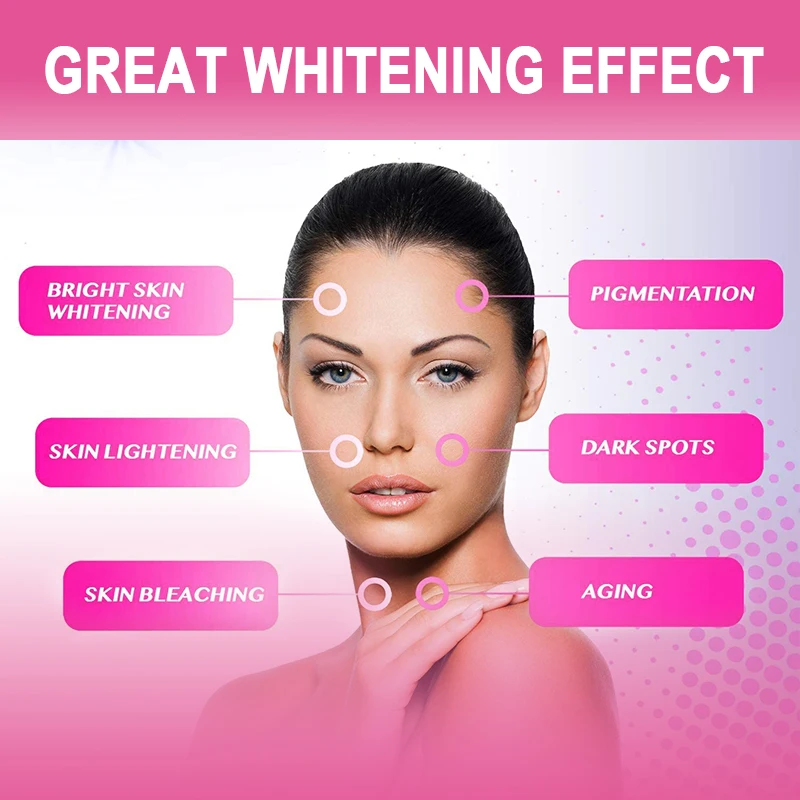Skin Whitening Gummies, with Glutathione, Collagen and Bioth, Hydrated Youthful Skin, Glow & Spots Fading, Anti-Aging, 60 Count