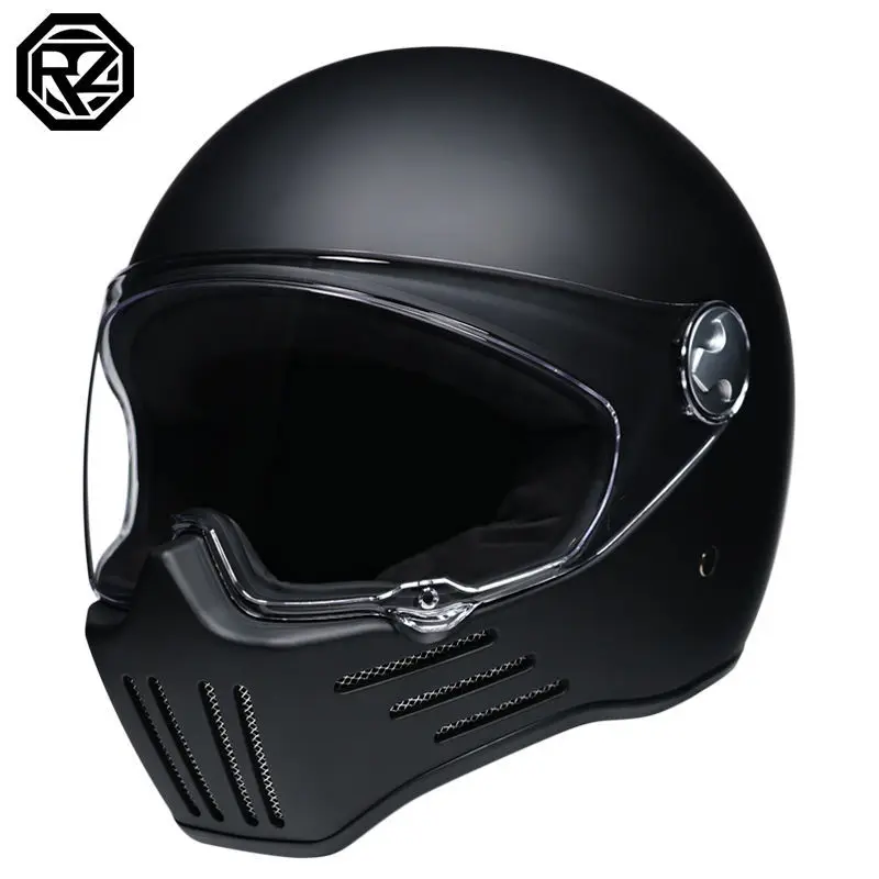 

DOT Approved Vintage Full Face Motorcycle Helmet Retro Chopper Cruiser Motorcycle Motocross Helmet Capacete De Moto