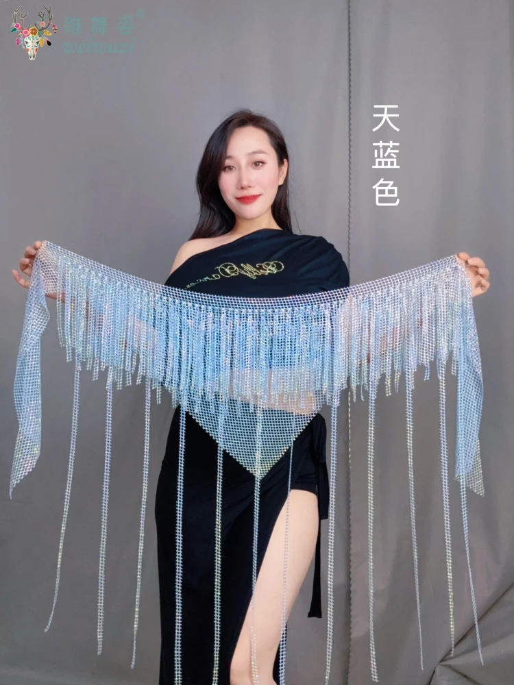 ベリーダンス フリンジ ベルト シニア AB ストーン トライアングル タッセル ヒップ スカーフ 大人と子供 オリエンタル ダンス コンペティション アクセサリー