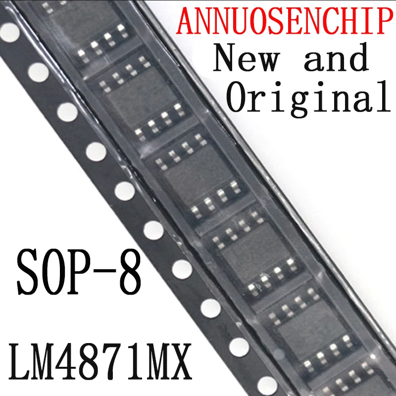 10PCS New And Original SOP8 LM4871 SOP 4871 SOP-8 3W Audio Power Amplifier with Shutdown Mode LM4871MX