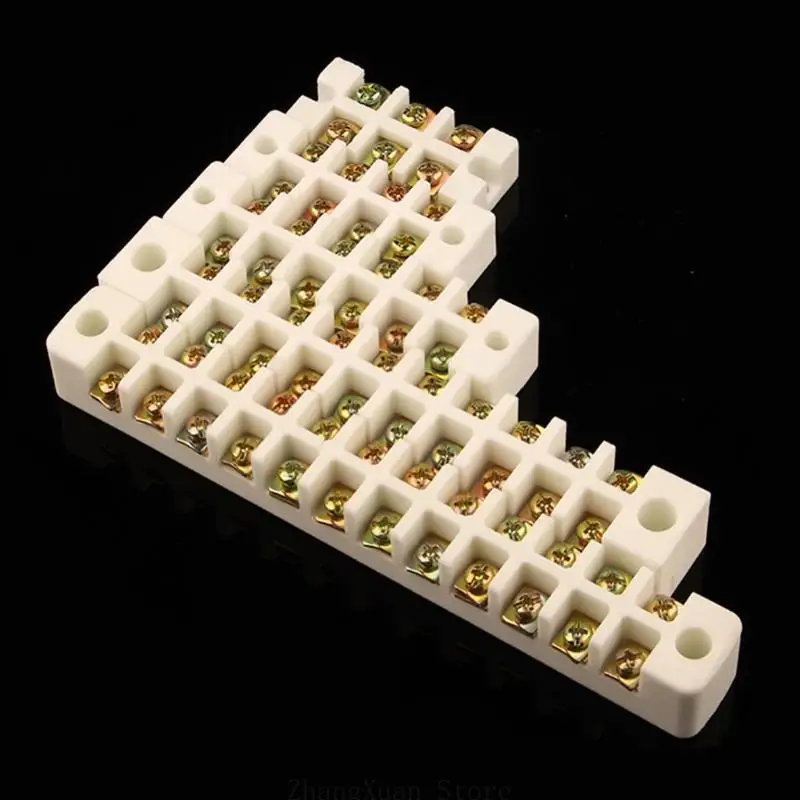 Ceramic Wire Connector High Temperatures Resistant Terminals Block For Industrial 3XUF