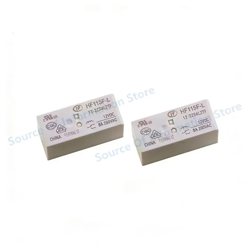 

5Pcs HF115F-L-12-2ZS4L2TF Macrofa Dual-Coil Magnetically Held Relay, 12V, 9-Pin, 8A, 100% New