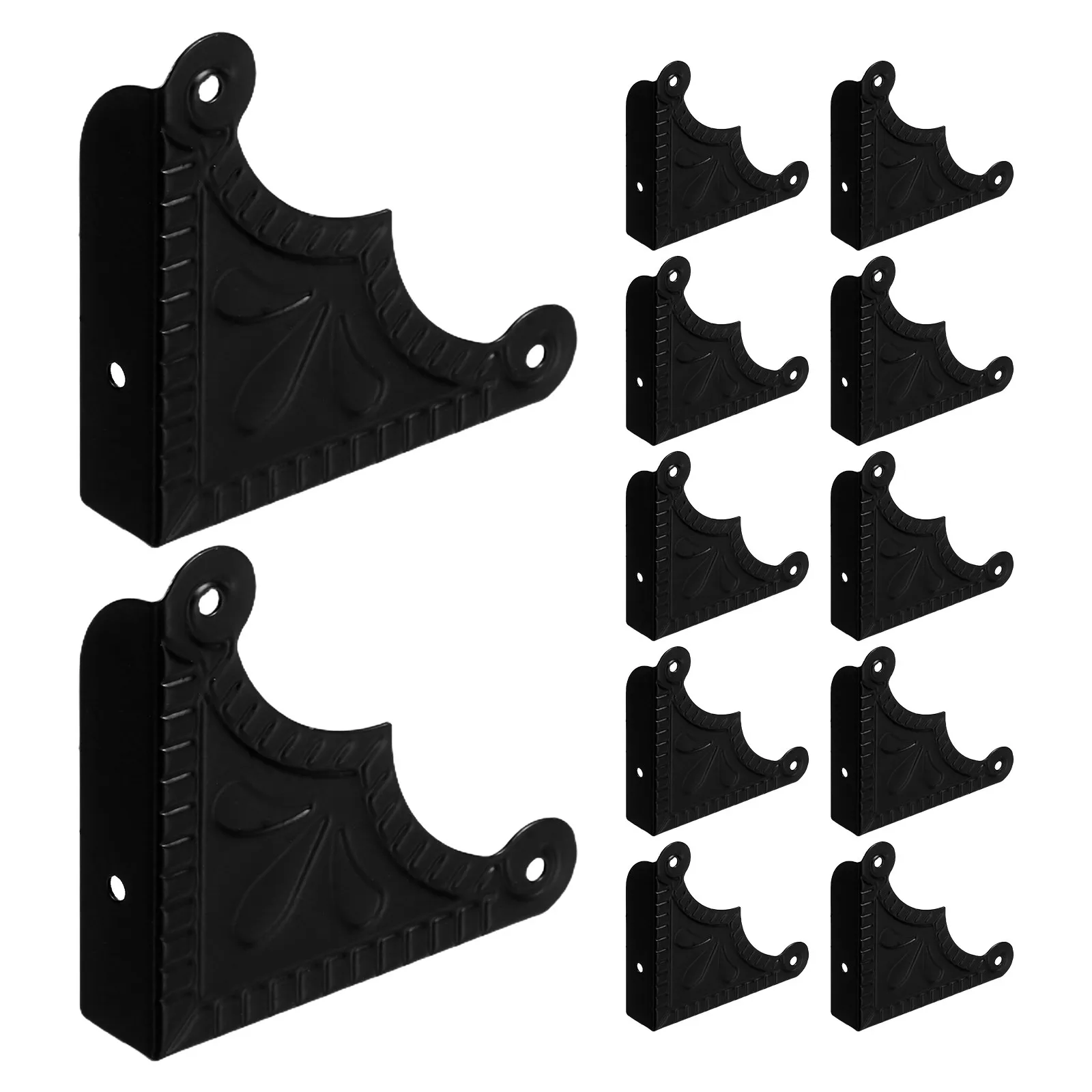 

20 шт. винтажных железных L-образных защитных уголков для деревянных шкатулок, фоторамок, мебели, декоративные