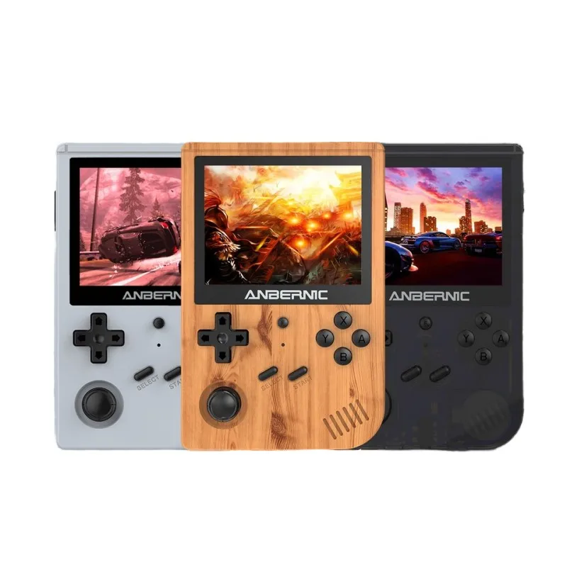 New RG351V Retro Game Player 128G RK3326 Open Source 3.5 Inch Handheld Game Console Emulator for N64 PS1 Kid Gift