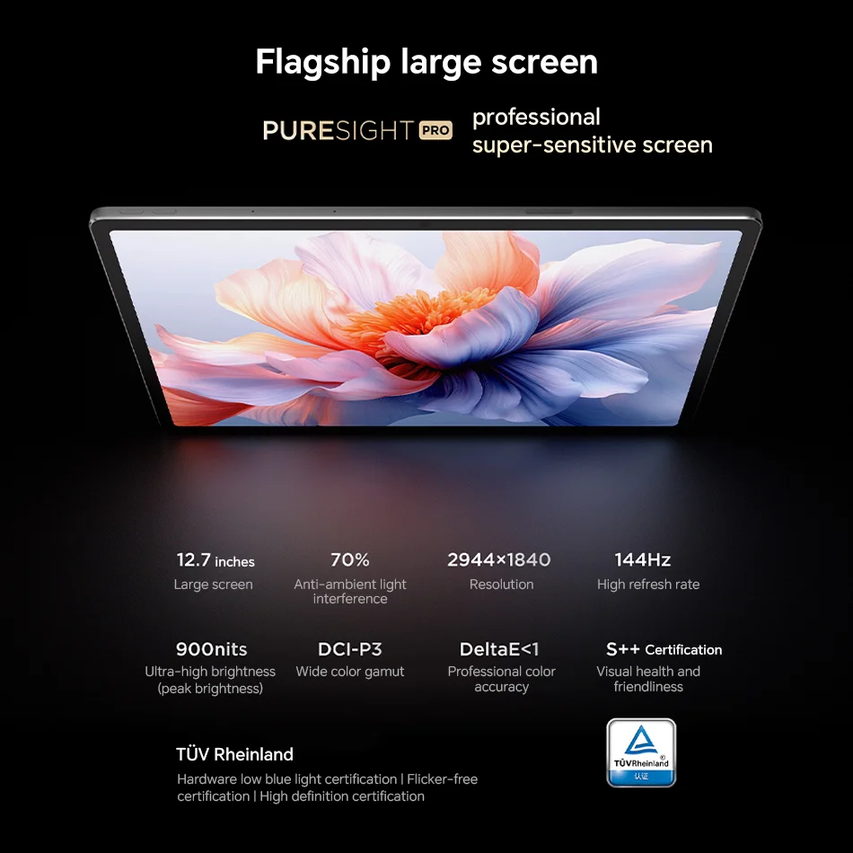 الصينية Rom Lenovo YOGA Pad Pro Wifi 12.7 بوصة اللوحي Snapdragon 8 Gen 3 ثماني النواة الوسادة 144 هرتز 68 واط شحن سريع كاميرا 13 ميجابكسل