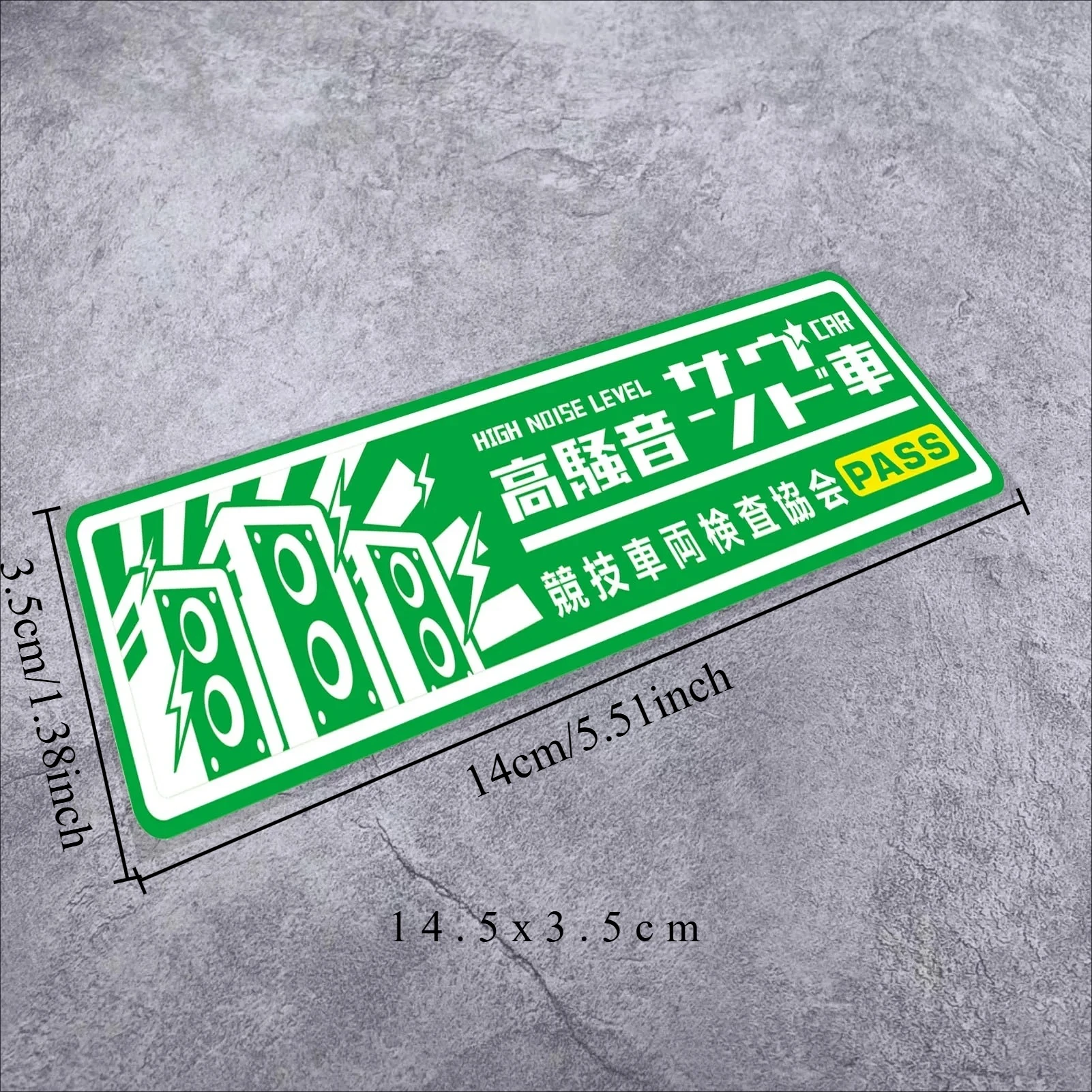 1Pc JDM Racing Inspection Sticker,Waterproof Vinyl for Car,Motorcycle,Window,Body Mod Decor