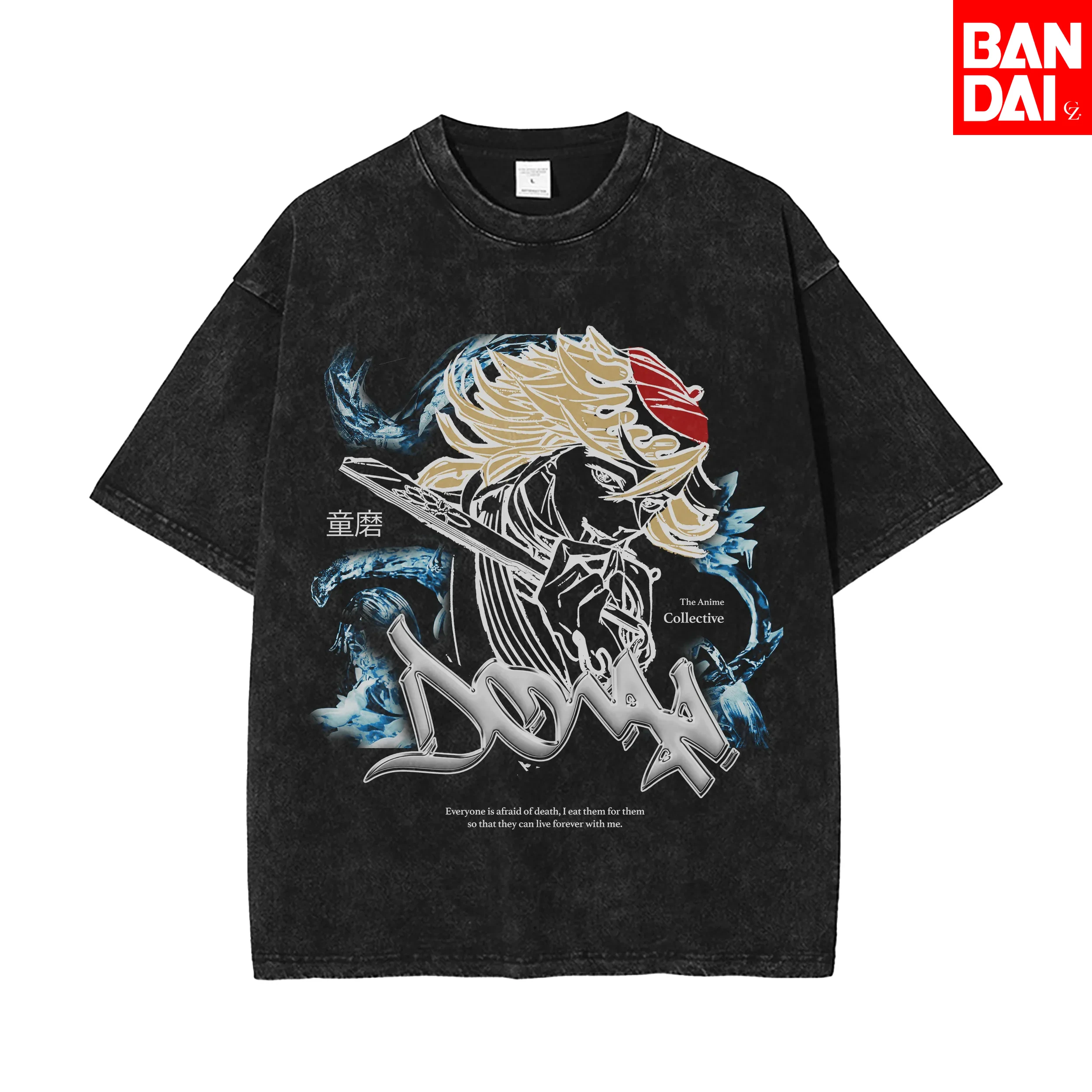 Demon Slayer Kimetsu No Yaiba T Shirt Men 2026 Summer Vintage Acid Wash Oversized Tee Samurai Streetwear Harajuku Y2k