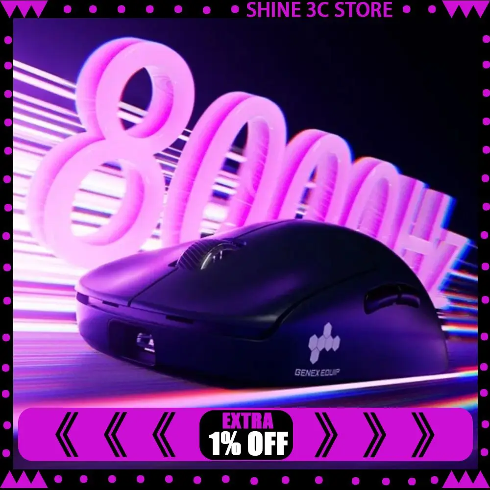 

XIBERIA EX Wireless Mouse Double 8k PAW3950 Low Latency and Stable Performance Ergonomics Esports Gaming Mouse PC Accessories