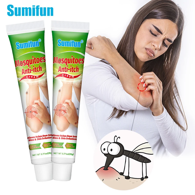 

20g Sumifun Mosquito Bites Cream Herbal Anti-Itch Antibacterial Ointment Lice Bee Sting Itchy Skin Anti-Inflammatory Health Care