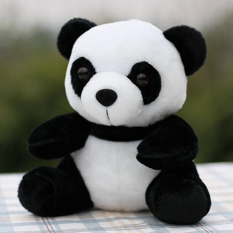 schattige pluche panda speelgoed cartoon zittende panda zachte pop kinderverjaardagscadeau ongeveer 22 cm b2996