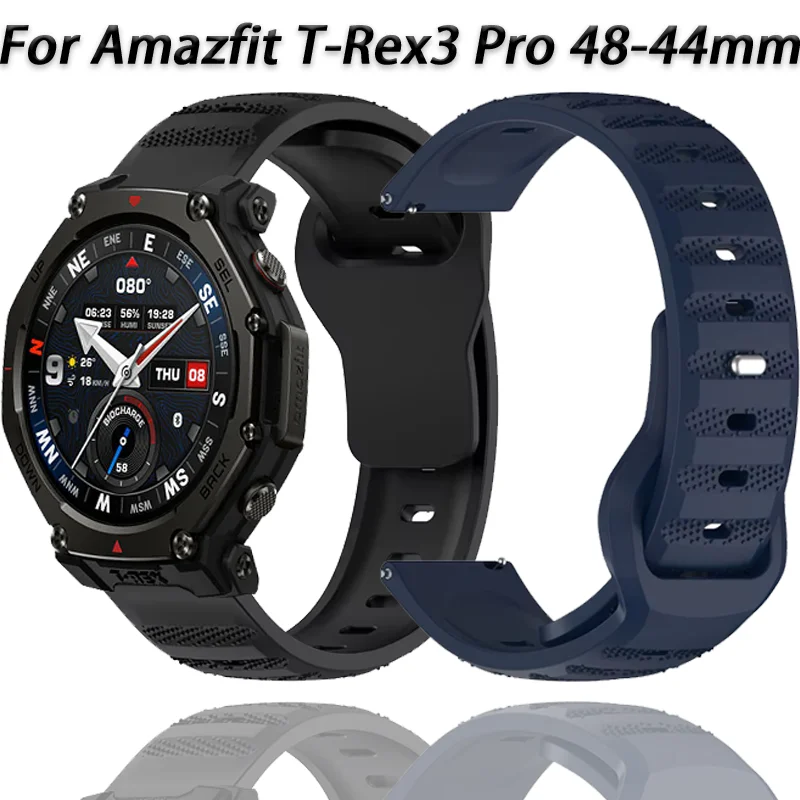 22mm 20mm Soft Silicone Strap For Amazfit T-Rex3 Pro 48mm 44mm/Active 2-3-Max/Bip 6-5 Bracelet Band For Amazfit Balance 3-1 Belt