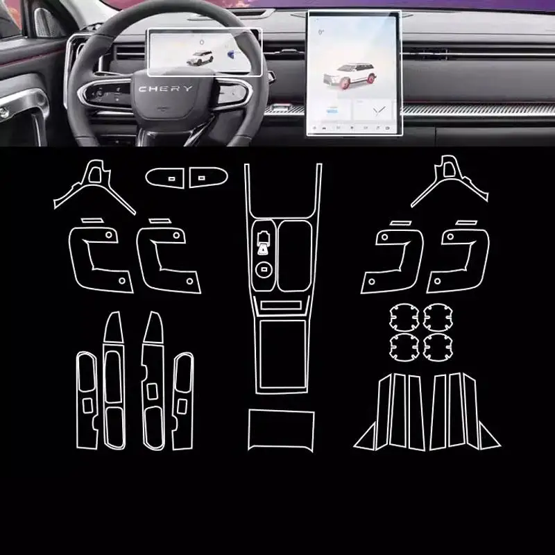 TPU Protective film for chery jaecoo 7/chery jaecoo j7 2023  car  interior anti-scratch accessories