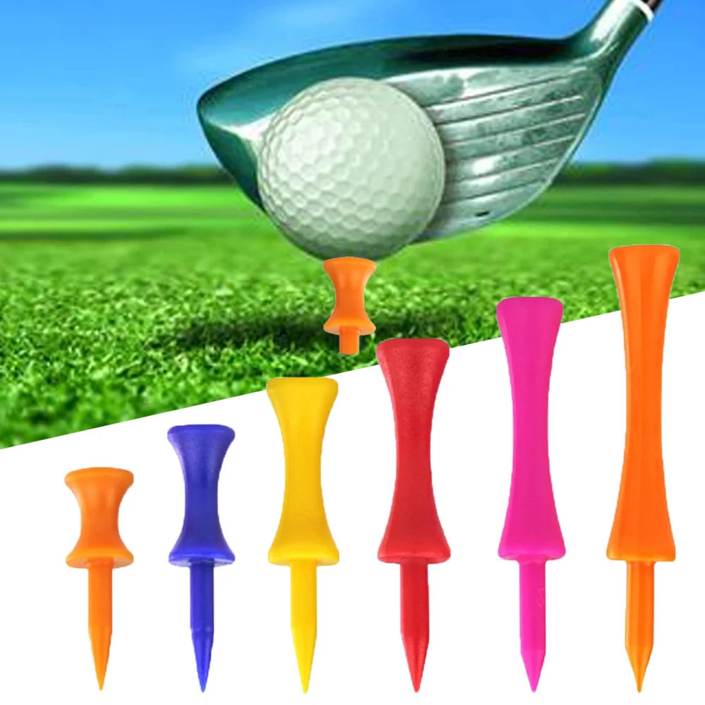 

50pcs Step Down Colorful Golf Tees Golf Tray Ball Socket Ball Holder