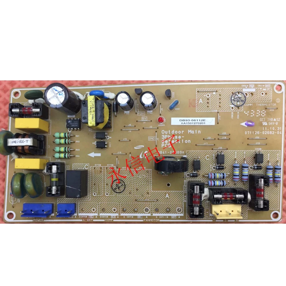 Placa de controle original da placa-mãe DB93-06112E DB41-00689A para ar condicionado Samsung