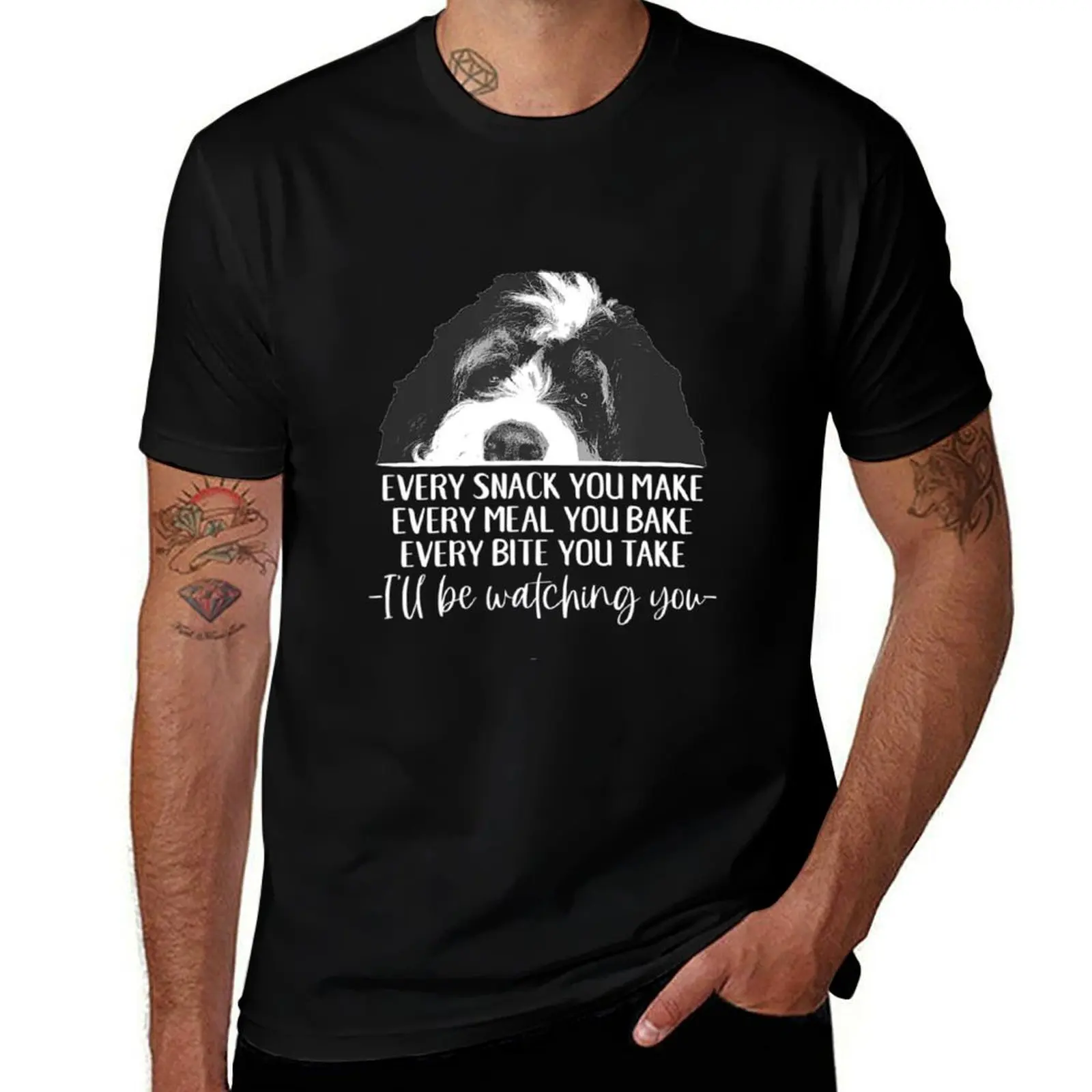 Bernedoodle Bernese Mountain Dog Doodle Every Snack You Make T-Shirt Athletic Quick Dry for Men T-Shirt