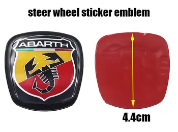 1個3D 44mm壓克力方向盤標誌貼紙,適用於菲亞特Abarth車型,汽車方向盤貼紙,汽車內裝標誌,汽車配件 10 最佳銷售 阿巴斯配件 - №2