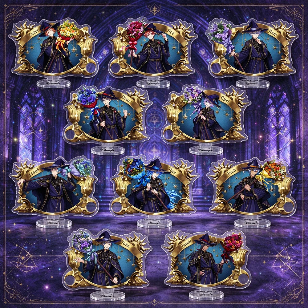 Twisted Wonderland Acrylic Stand Bouquet Wizard Costume Game Character Rook Hunt Epel Felmier Floyd Leech Jade Leech KeyRing
