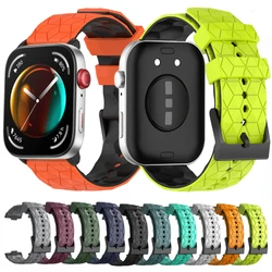 Soft Football Pattern Silicone Strap for Huawei Watch Fit 4/3 Sports Bracelet Wristband Replacement for Huawei Watch Fit 4 pro