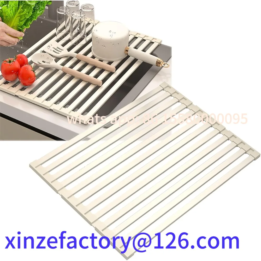 

Customizable Over The Sink Dish , Dish Racks for Kitchen Counter, Small , roll up Drying Rack