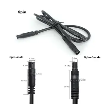 50cm 1m 2m 8pinový kabel samec-samice pro auto, zadní pohled, DVR kamera, prodlužovací kabel pro HD monitor 8 nejlepší prodej Kabel pro zadní kameru, 8 pinů - №7