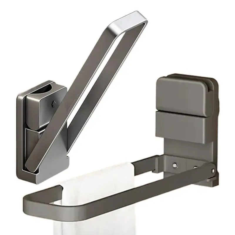 

Vacuum Suction Cup Towel Bar 2 Pieces Towel Holder For Glass Shower Door Removable Bathroom Hanger Organizer Rail For Kitchen