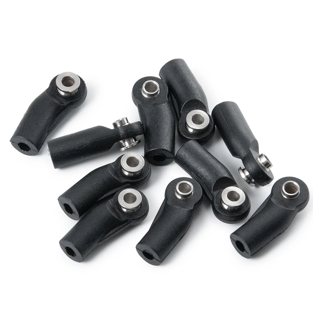 YEAHRUN 10Pcs M4 Rod Ends Plastic Link Balls Head Linkage Joint for Axial SCX10 D90 Wraith TRX4 TRX6 1/10 RC Crawler Car Parts