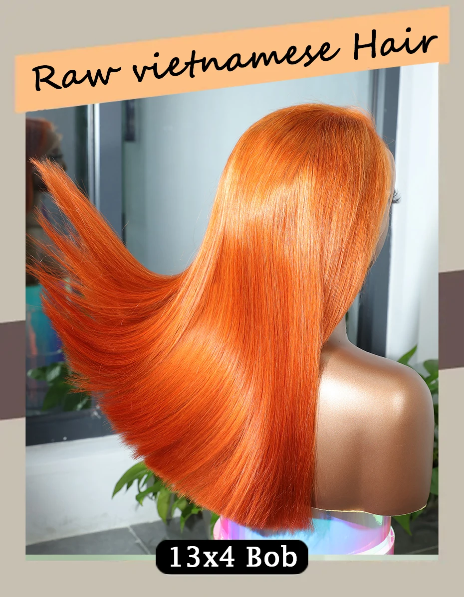 15A 13x4 Rohes Vietnamesisches Super Double Drawn Bone Straight Perücke Aschblonde Echthaarperücke 300 250% Dichte Gefärbte Lace Frontal Perücke – Detail 4