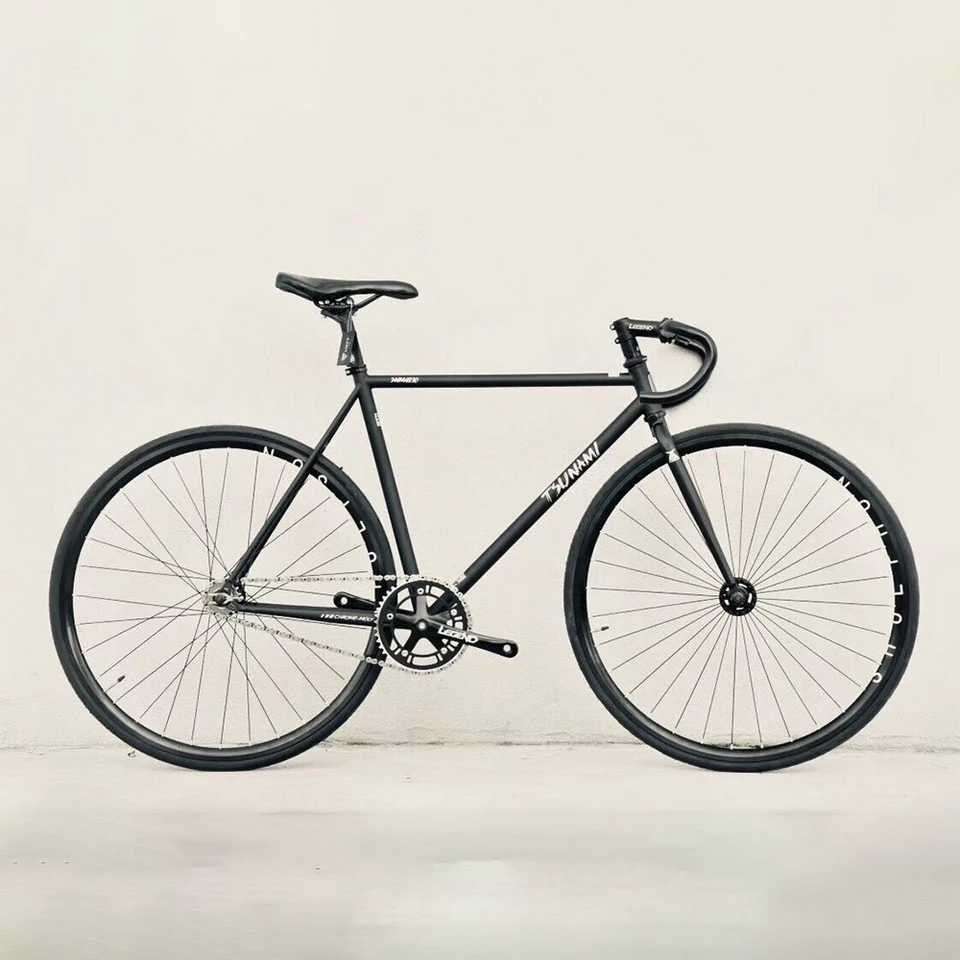 TSUNAMI SNM4130 Fixed Gear Bike CR-MO Steel Frame Lightweight