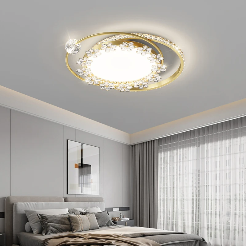 

Modern Minimalist Bedroom Recessed Led Ceiling Lights Round Loft Decor Living Room Lamp Nordic Romantic Warm Restaurant Lamps